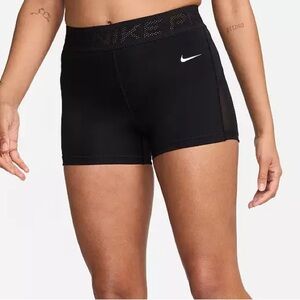 Women’s Nike Pro Mid-Rise 3” Mesh Paneled Shorts, NWT